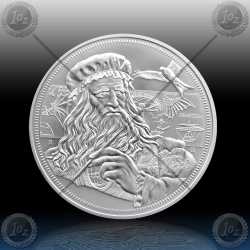 1oz NIUE 2 Dollars 2021 "Leonardo da Vinci" BU